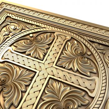 Church panel (PC_0262) 3D model for CNC machine